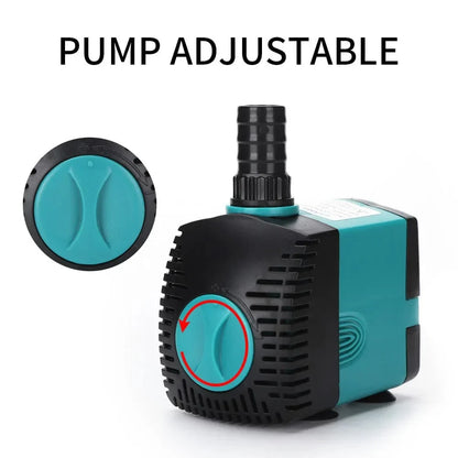 Ultra-Quiet 3-60W Submersible Water Fountain Pump Filter Fish Pond Aquarium Water Pump Tank Fountain EU US 220V-240V | Brehn