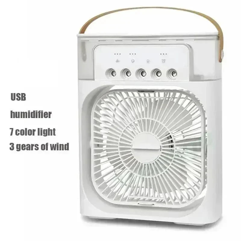 New 3-in-1 Fan Air Conditioner Household Mini Air Cooler LED Night Light Portable Humidifier Air Control Fan Office Home Fan | Karnz