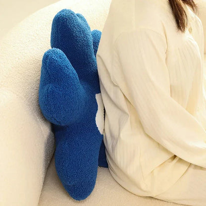 Plush abstract flower shape pillow made of soft cotton material | Brehn