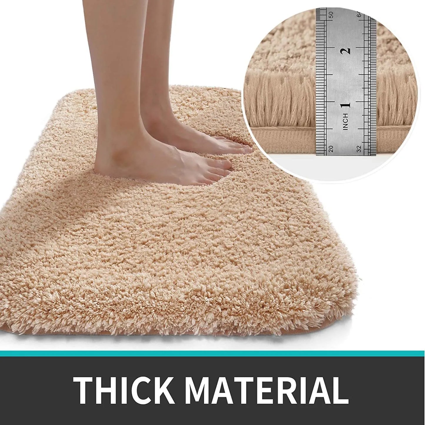 BowLift | Bath Mat Plush Soft Non Slip Rug