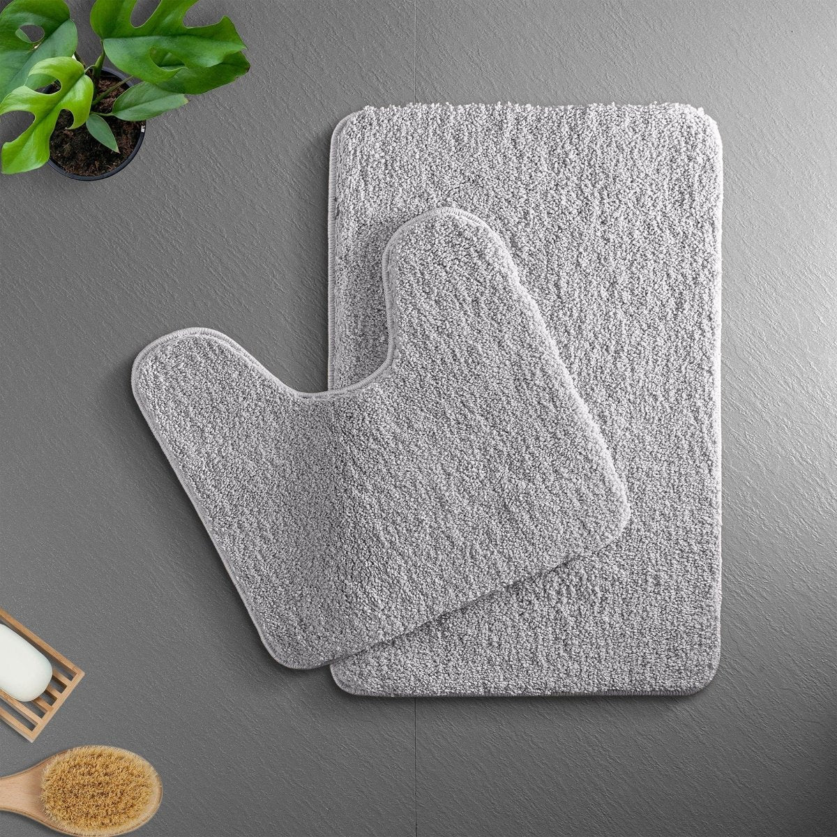 BowLift | VeluSoft Plush Microfiber Bath Mat | Quick-Absorbing, Non-Slip Bathroom Rug for Comfort and Safety
