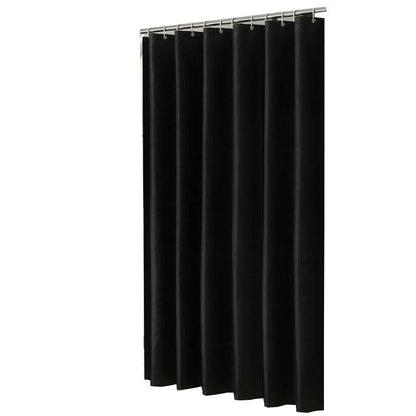 BowLift | Waterproof black polyester shower curtain with various size options