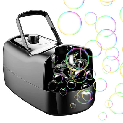 BowLift | Portable Bubble Machine with 2 Speeds Hand Grip 3000-4000 Bubbles per Minute Plug-powered Battery-powered