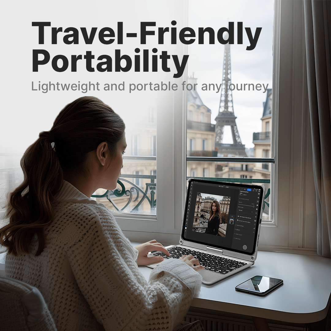 BowLift | Wireless Keyboard Case for iPad - Rotating Design
