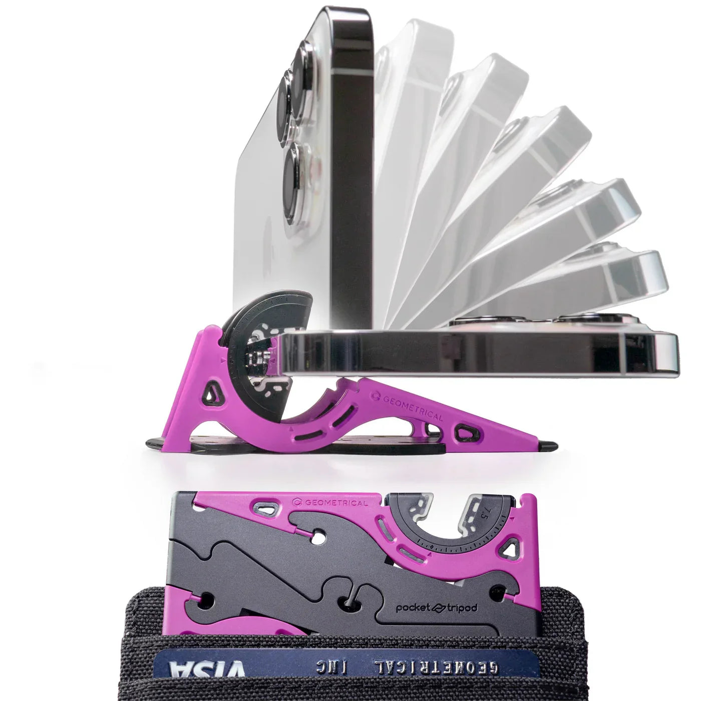 Portable phone stand for perfect photos - SnapFold