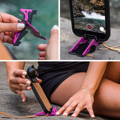 Portable phone stand for perfect photos - SnapFold