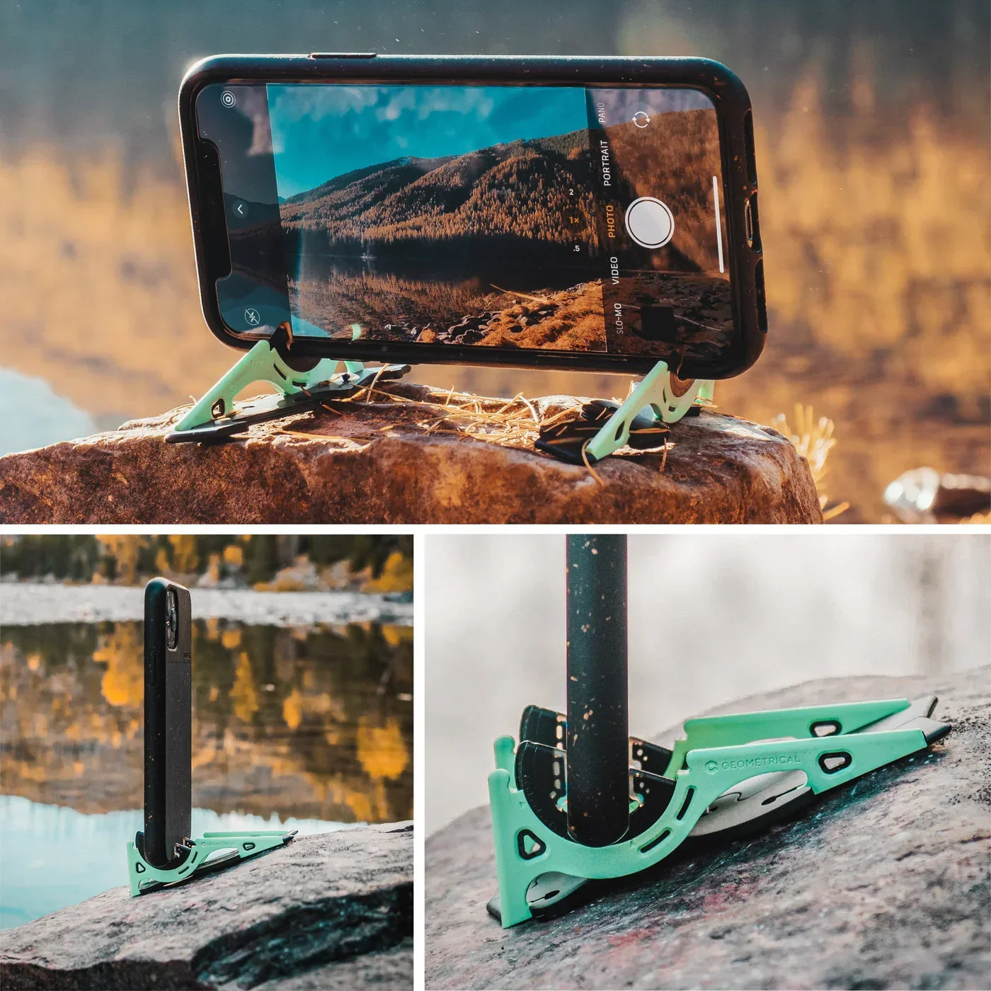 Portable phone stand for perfect photos - SnapFold