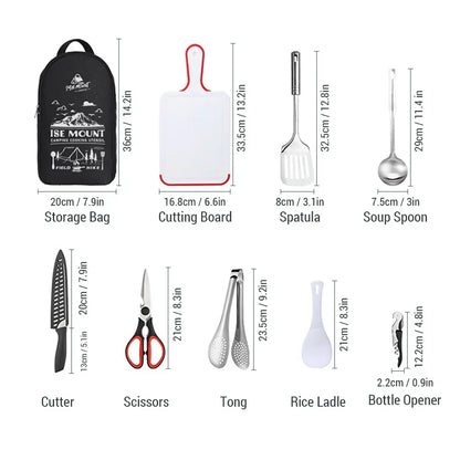 Skanto | Portable Stainless Steel Outdoor Kitchen Set - CampMate