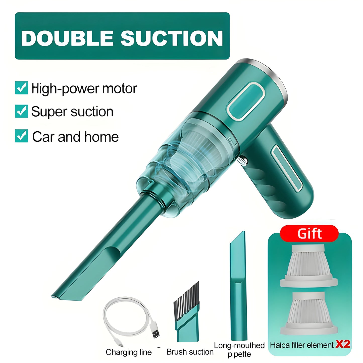 Skanto | Skanto Handheld Vacuum Cleaner - Lightweight Rechargeable Cordless