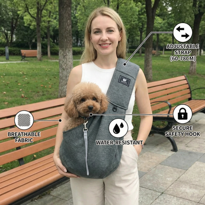 Portable Dog Backpack – Breathable, Waterproof, and Secure Pet Carrier
