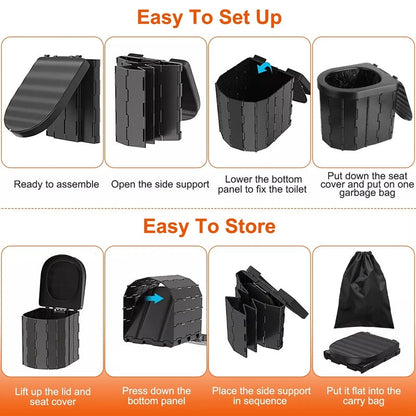 BowLift | Heavy-Duty Foldable Portable Toilet