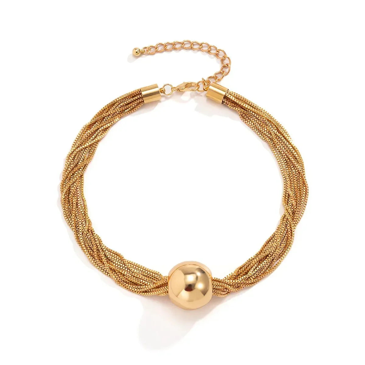 BowLift | Posh Multi Layered Chain Ball Necklace and Bracelet