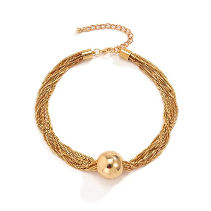 BowLift | Posh Multi Layered Chain Ball Necklace and Bracelet