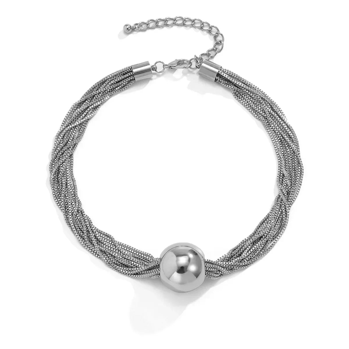 BowLift | Posh Multi Layered Chain Ball Necklace and Bracelet