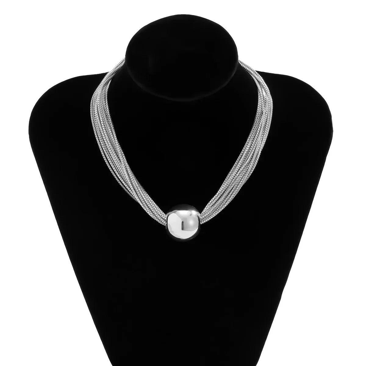 BowLift | Posh Multi Layered Chain Ball Necklace and Bracelet