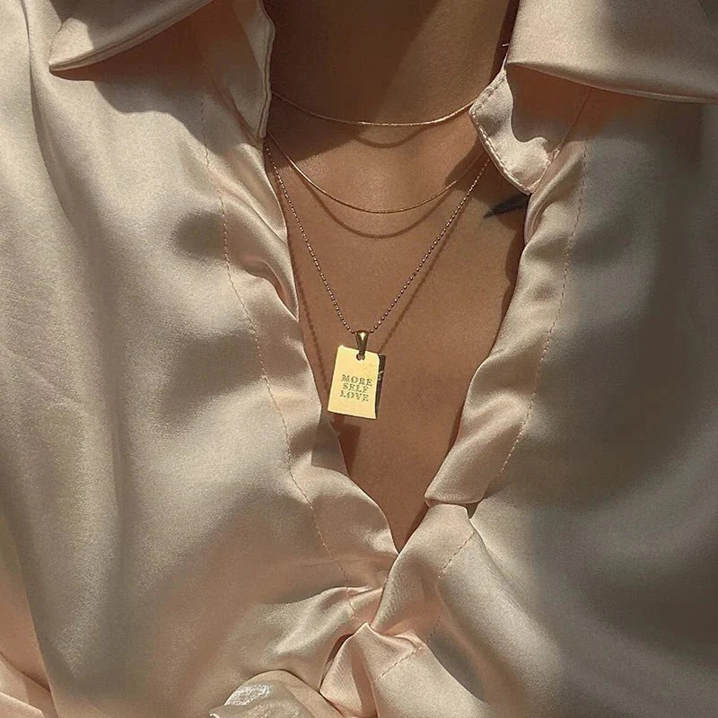 BowLift | Positive Affirmation Engraved Necklaces