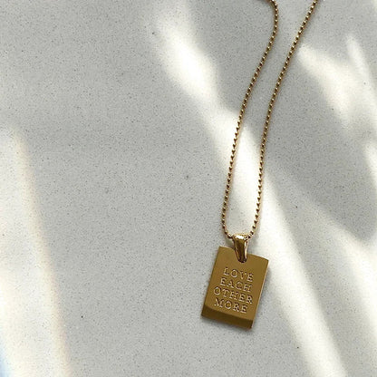 BowLift | Positive Affirmation Engraved Necklaces
