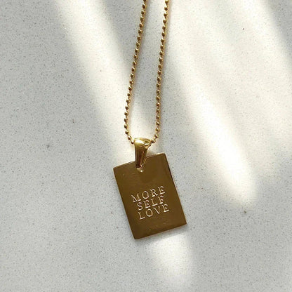 BowLift | Positive Affirmation Engraved Necklaces