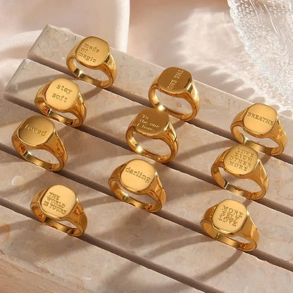 BowLift | Positive Affirmation Engraved Rings