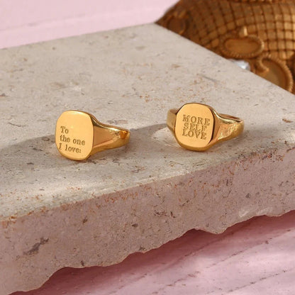 BowLift | Positive Affirmation Engraved Rings