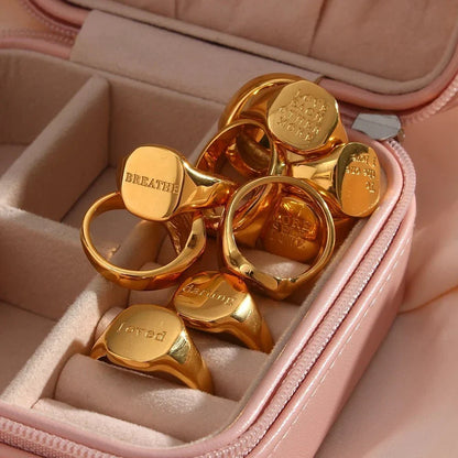 BowLift | Positive Affirmation Engraved Rings
