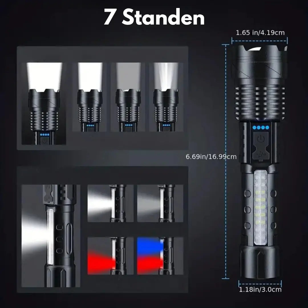 BowLift | PowerBeam Military Torch with 5000 Lumens