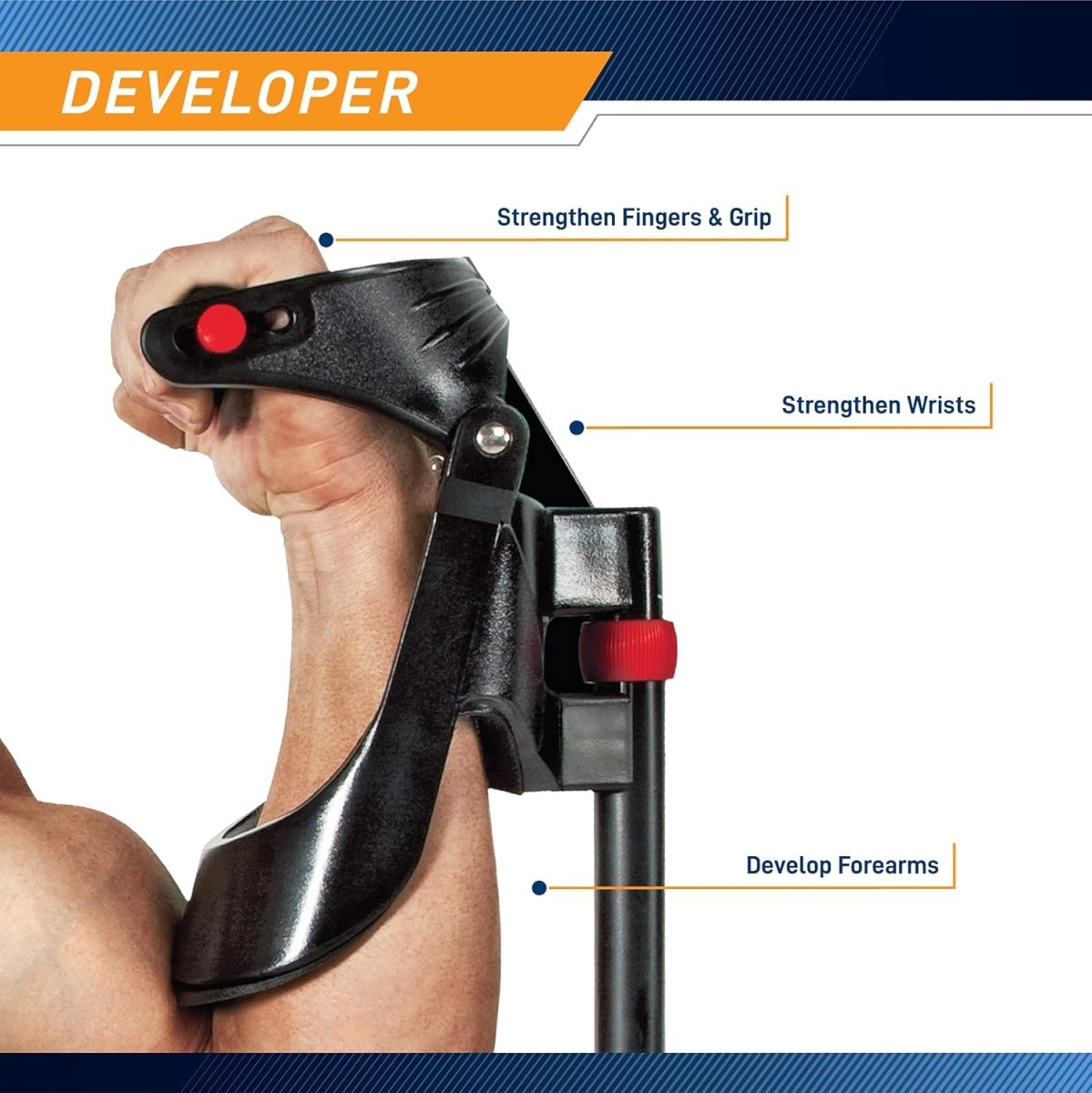 BowLift | Powergrip Wrist and Forearm Strength Trainer – Compact Grip Strengthener for Home and Travel – Durable, Effective Grip Training Tool