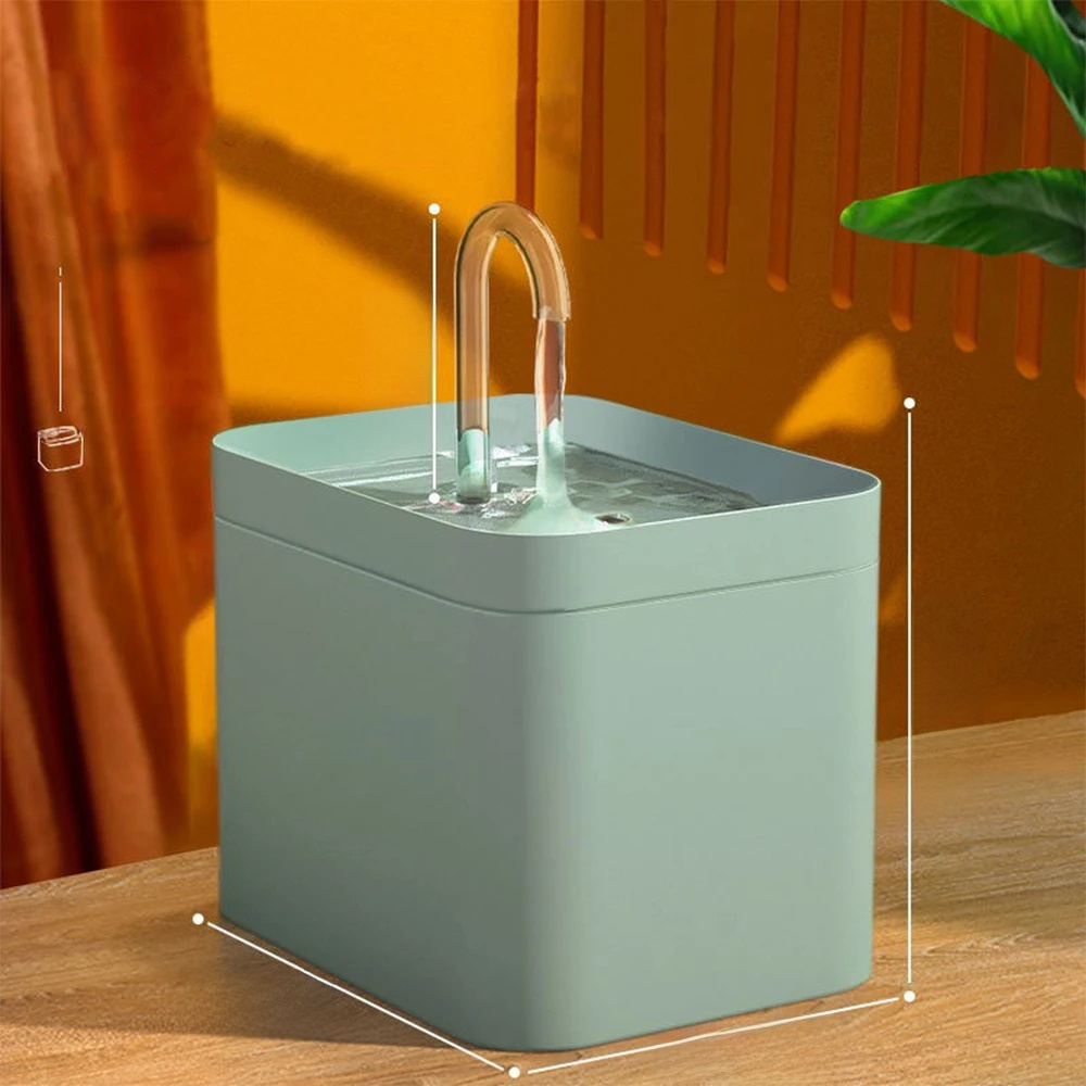 Skanto | Ultra-Quiet Pet Water Fountain with Intelligent Filtration - 1,5 l Stainless Steel
