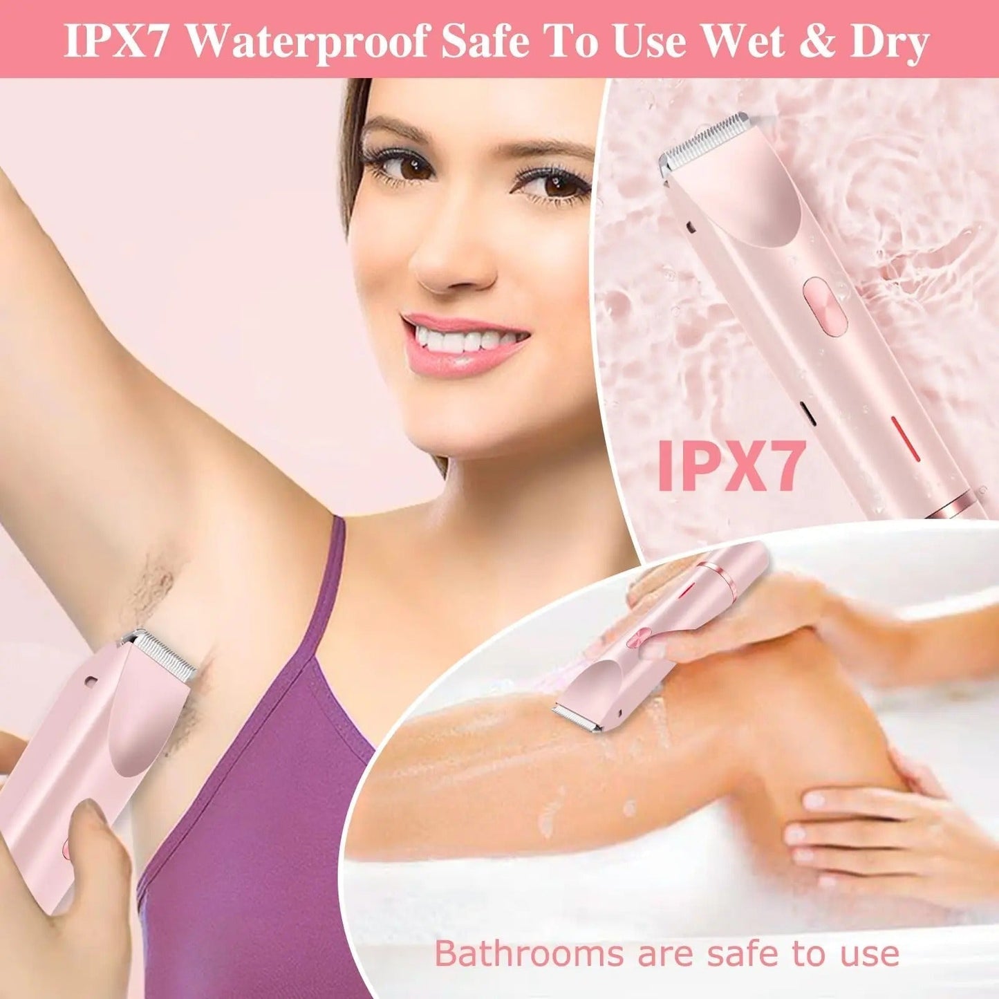 Skanto | Electric Trimmer Waterproof Rechargeable Bikini Razor