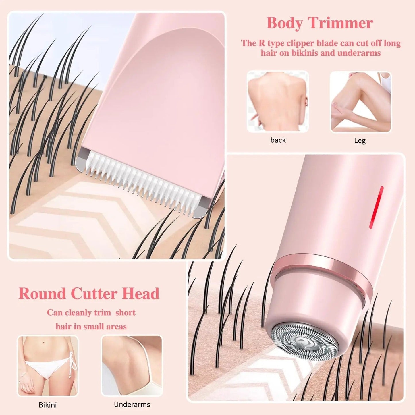 Skanto | Electric Trimmer Waterproof Rechargeable Bikini Razor