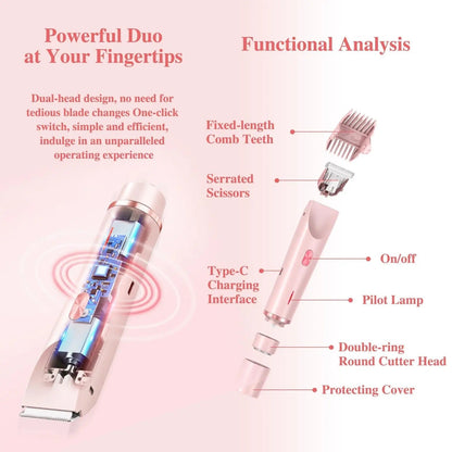 Skanto | Electric Trimmer Waterproof Rechargeable Bikini Razor