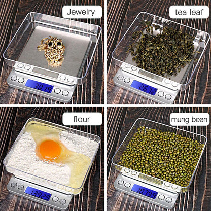 Precision LCD Digital Kitchen Scale Electric Pocket Scale | Skanto
