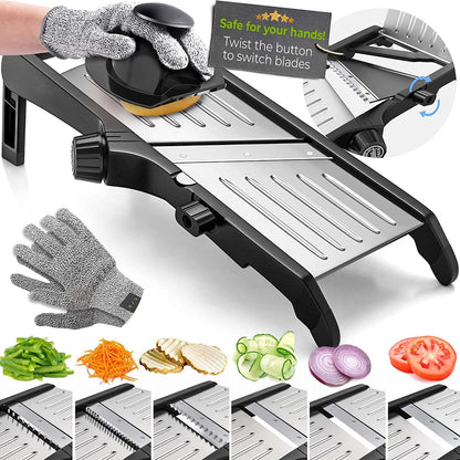 BowLift | Premium food slicer with cut-resistant gloves