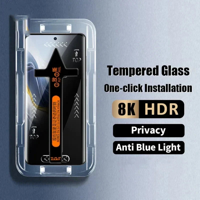Dust-free privacy screen for self-installation