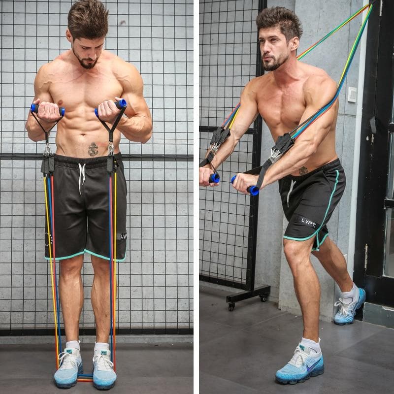Skanto | Resistance Band Set | Full Body Strength Training | Multicolor