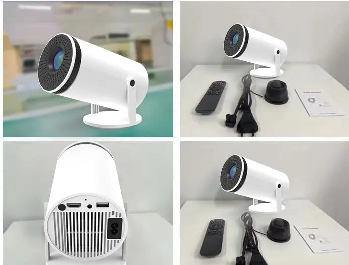 Skanto | VisionCast 130X – Portable Mini Projector with Android 12 and 130-Inch Projection