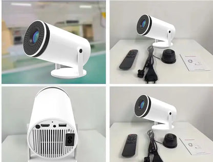 Skanto | VisionCast 130X – Portable Mini Projector with Android 12 and 130-Inch Projection