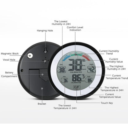 Skanto | Multifunctional Digital Thermometer Hygrometer Temperature Humidity