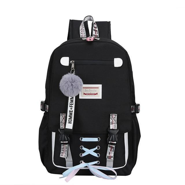 Skanto | Skanto School Backpacks For Teen Girls USB With Lock Anti-Theft Backpack