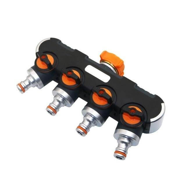 4-Way Garden Hose Faucet Splitter Connector | Skanto