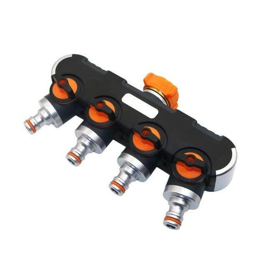 4-Way Garden Hose Faucet Splitter Connector | Skanto