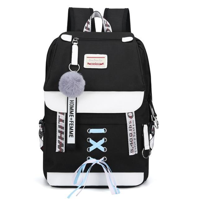 Skanto | Skanto School Backpacks For Teen Girls USB With Lock Anti-Theft Backpack