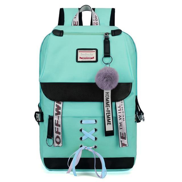 Skanto | Skanto School Backpacks For Teen Girls USB With Lock Anti-Theft Backpack