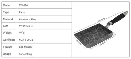 BowLift | Tamagoyaki Pan Rectangle Frying Pan Japanese Omelette Pan/Egg Pan