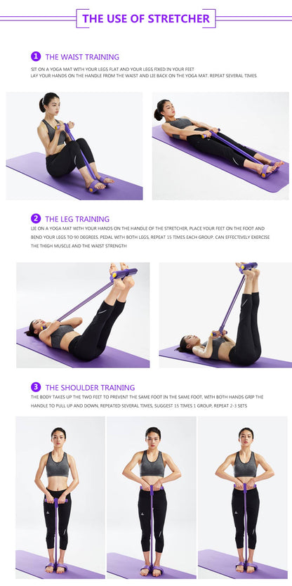 Skanto | Fitness Resistance Band with Pedals