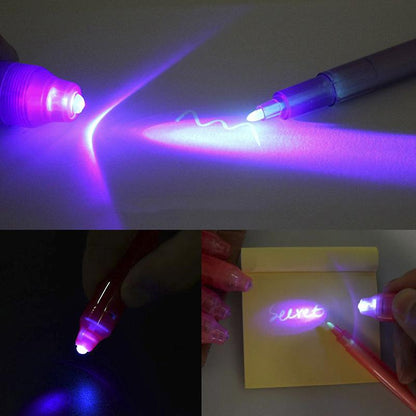 SecretTxt - 2 in 1 UV Black Light Invisible Ink Pen | Bowlift