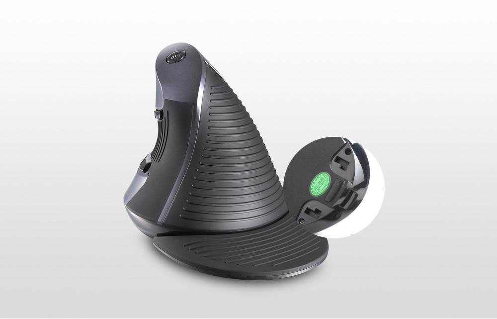 Ergonomic Vertical Wireless 6 Button Mouse | Bowlift