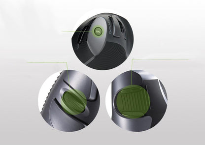 Ergonomic Vertical Wireless 6 Button Mouse | Bowlift