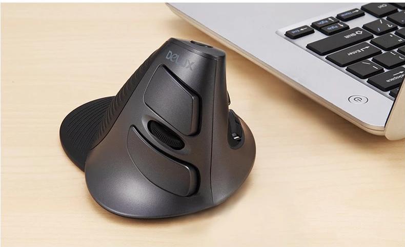Ergonomic Vertical Wireless 6 Button Mouse | Bowlift