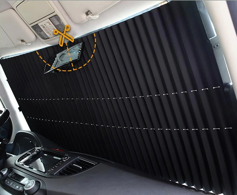 Retractable Front Windshield Sunshade | Bowlift